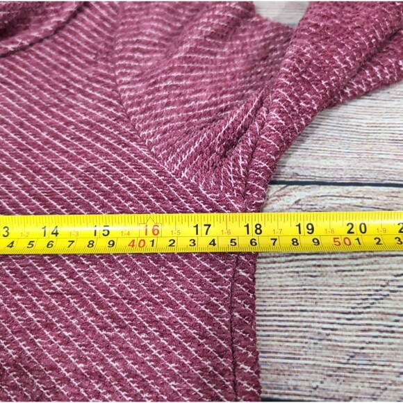 Soft Surroundings MEDIUM Terry Pullover Tunic Top Cowl Neck Pink Lagonlook Boho - Picture 5 of 16